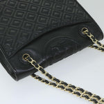 Tory Burch Black Leather Shoulder Bag (Pre-Owned)