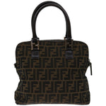 Fendi Zucca Brown Canvas Handbag (Pre-Owned)