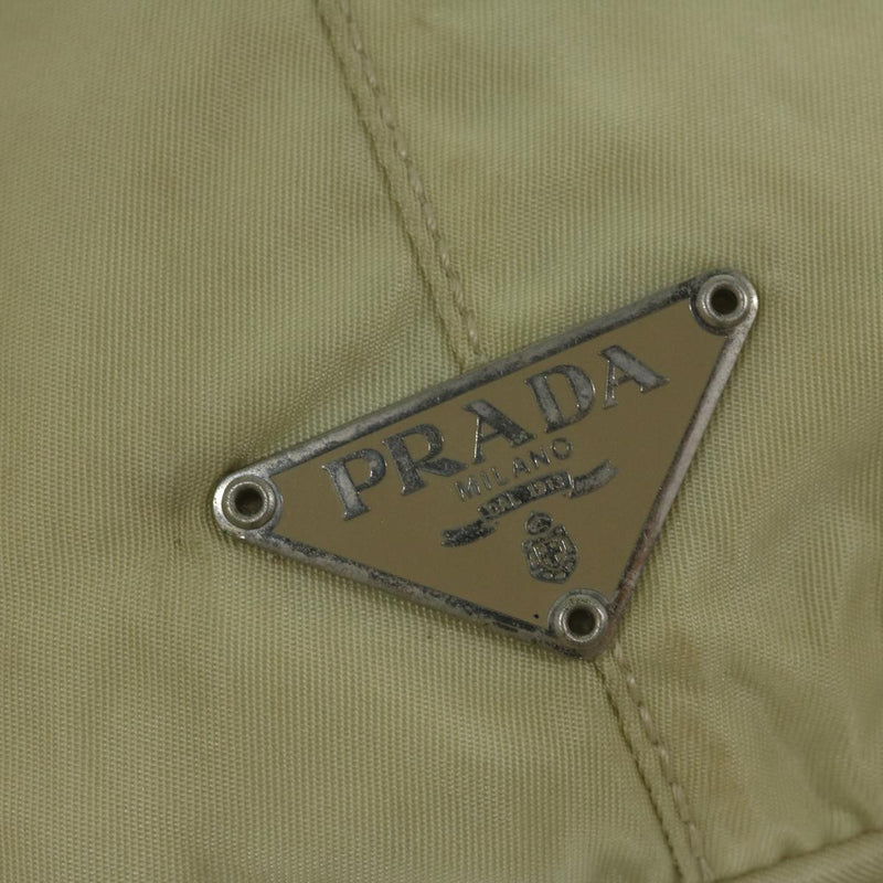 Prada Tessuto Beige Synthetic Shoulder Bag (Pre-Owned)