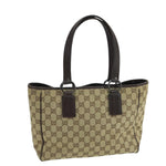 Gucci Gg Canvas Beige Canvas Handbag (Pre-Owned)