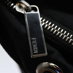 Fendi Roll Bag Black Canvas Handbag (Pre-Owned)