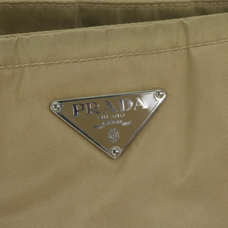 Prada Tessuto Beige Synthetic Tote Bag (Pre-Owned)