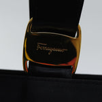 Salvatore Ferragamo Black Silk Handbag (Pre-Owned)