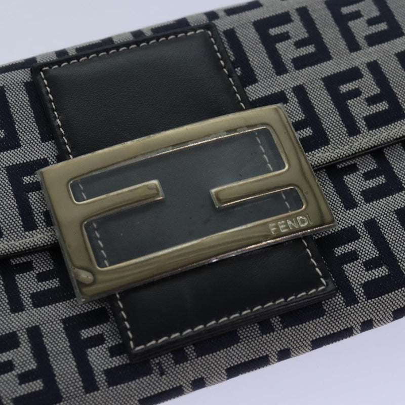 Fendi Baguette Navy Canvas Wallet  (Pre-Owned)