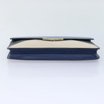 Fendi Blue Leather Clutch Bag (Pre-Owned)