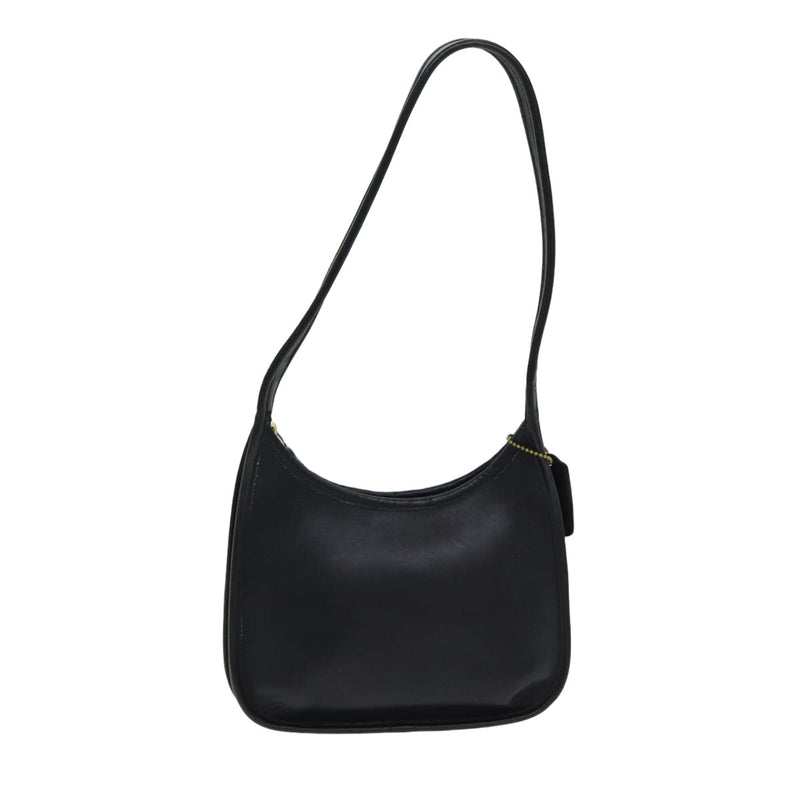 Coach Black Leather Shoulder Bag (Pre-Owned)