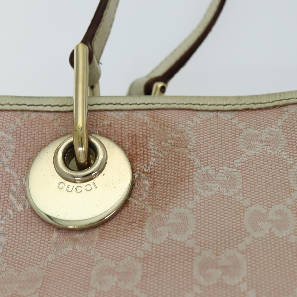 Gucci Gg Canvas Pink Canvas Tote Bag (Pre-Owned)