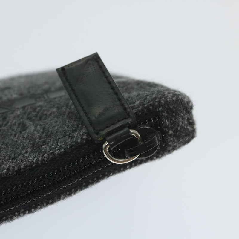 Prada Silver Wool Clutch Bag (Pre-Owned)