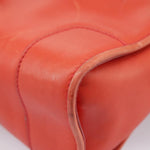 Gucci Ophidia Orange Leather Shoulder Bag (Pre-Owned)