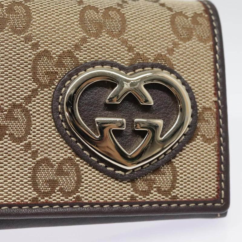 Gucci Gg Marmont Beige Canvas Wallet  (Pre-Owned)