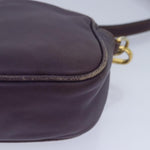 Prada Purple Leather Shoulder Bag (Pre-Owned)