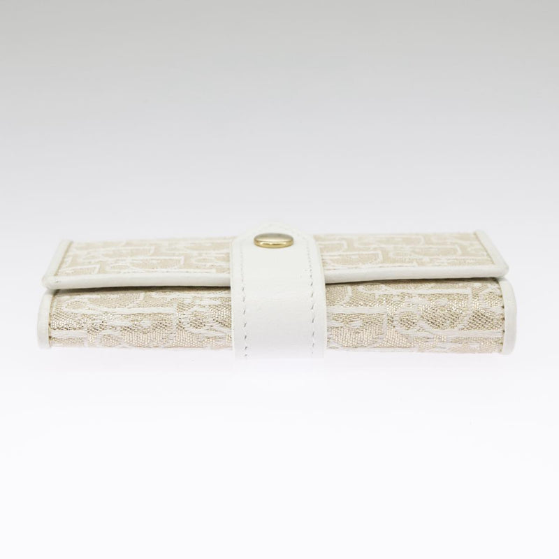 Dior Trotter White Canvas Wallet  (Pre-Owned)