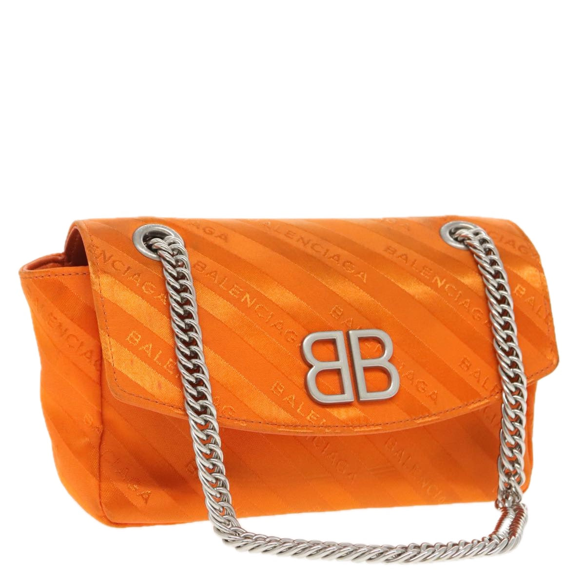 Balenciaga Bb  Chaine Orange Synthetic Shoulder Bag (Pre-Owned)