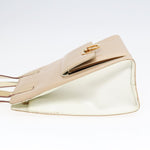 Salvatore Ferragamo Beige Patent Leather Handbag (Pre-Owned)