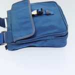 Prada Re-Nylon Blue Canvas Shoulder Bag (Pre-Owned)