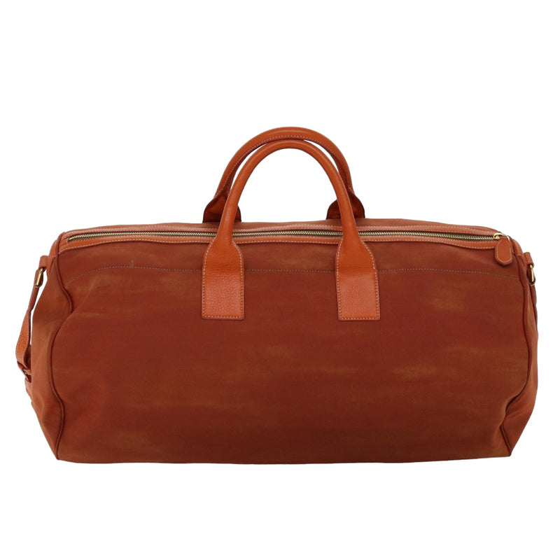 Prada -- Orange Canvas Travel Bag (Pre-Owned)