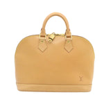 Louis Vuitton Alma Beige Leather Handbag (Pre-Owned)