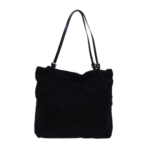 Fendi Ff Black Wool Tote Bag (Pre-Owned)