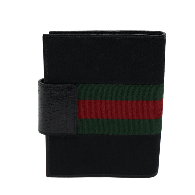 Gucci Sherry Black Canvas Wallet  (Pre-Owned)