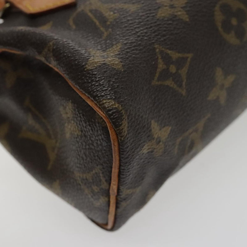 Louis Vuitton Mini Speedy Brown Canvas Handbag (Pre-Owned)