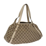 Gucci Abbey Beige Canvas Tote Bag (Pre-Owned)