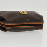 Valentino Garavani Brown Canvas Clutch Bag (Pre-Owned)