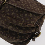 Louis Vuitton Saumur Brown Canvas Shoulder Bag (Pre-Owned)