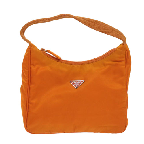 Prada Tessuto Orange Synthetic Handbag (Pre-Owned)