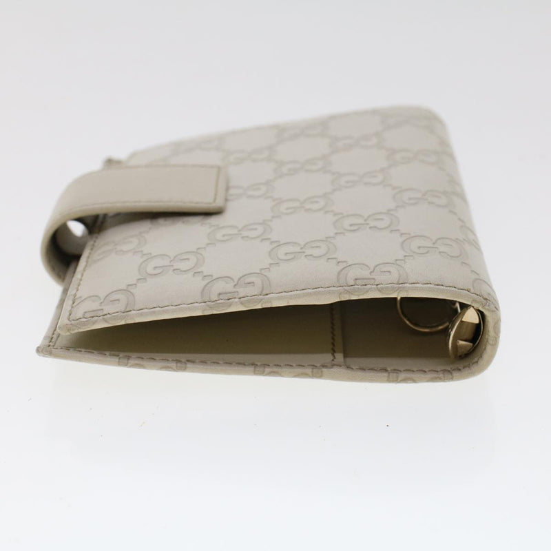 Gucci Guccissima White Canvas Wallet  (Pre-Owned)