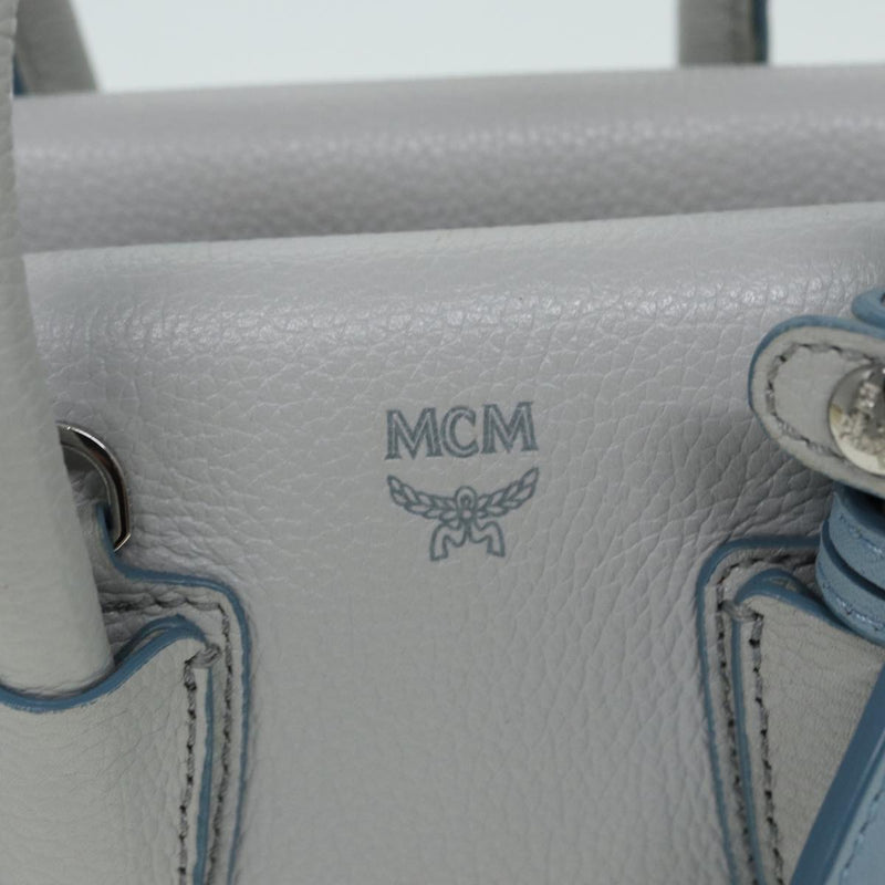 MCM Milla Grey Leather Handbag (Pre-Owned)