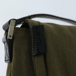 Fendi Khaki Canvas Shoulder Bag (Pre-Owned)