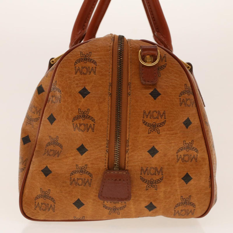 MCM Visetos Brown Canvas Travel Bag (Pre-Owned)