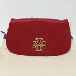 Tory Burch Red Leather Shoulder Bag (Pre-Owned)