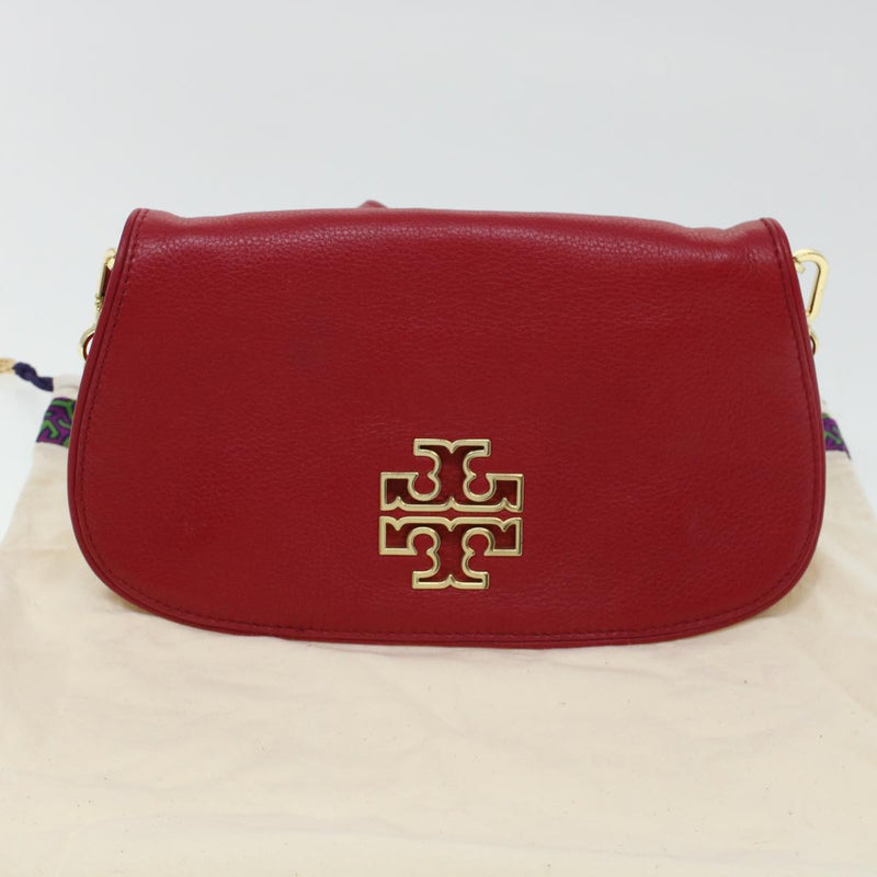 Tory Burch Red Leather Shoulder Bag (Pre-Owned)