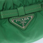 Prada Green Synthetic Shoulder Bag (Pre-Owned)