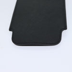 Prada Iphone Case Black Leather Phone Jewelry (Pre-Owned)