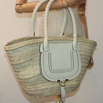 Chloé Mercy Beige Wood Handbag (Pre-Owned)