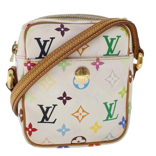 Louis Vuitton Rift White Canvas Shoulder Bag (Pre-Owned)