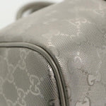 Gucci Silver Leather Travel Bag (Pre-Owned)