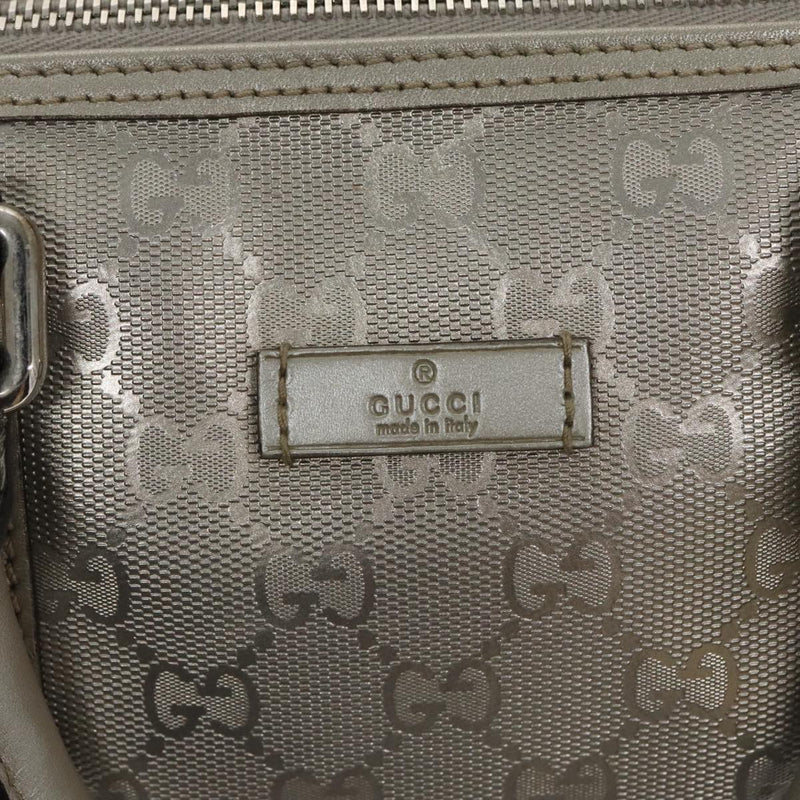 Gucci Silver Leather Travel Bag (Pre-Owned)