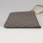 Louis Vuitton Pochette Accessoire Brown Canvas Clutch Bag (Pre-Owned)