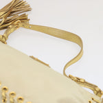 Prada Jacquard Beige Synthetic Handbag (Pre-Owned)