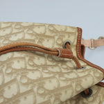 Dior Trotter Beige Canvas Shoulder Bag (Pre-Owned)