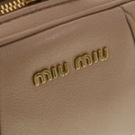 Miu Miu Beige Leather Shoulder Bag (Pre-Owned)