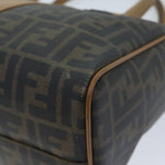 Fendi Zucca Brown Canvas Travel Bag (Pre-Owned)