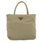 Prada Tessuto Beige Synthetic Handbag (Pre-Owned)