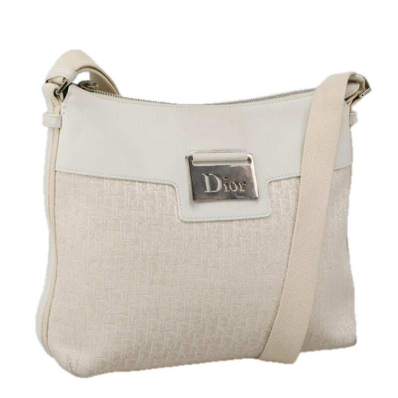 Dior Beige Canvas Shoulder Bag (Pre-Owned)