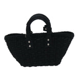 Balenciaga Bistrot Panier Black Canvas Handbag (Pre-Owned)