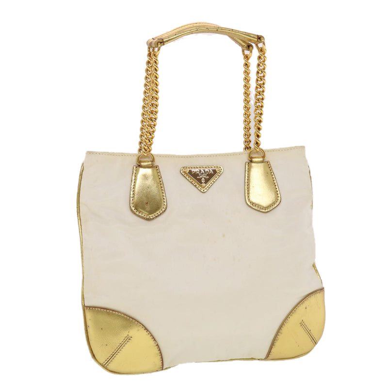 Prada Gold Synthetic Shoulder Bag (Pre-Owned)