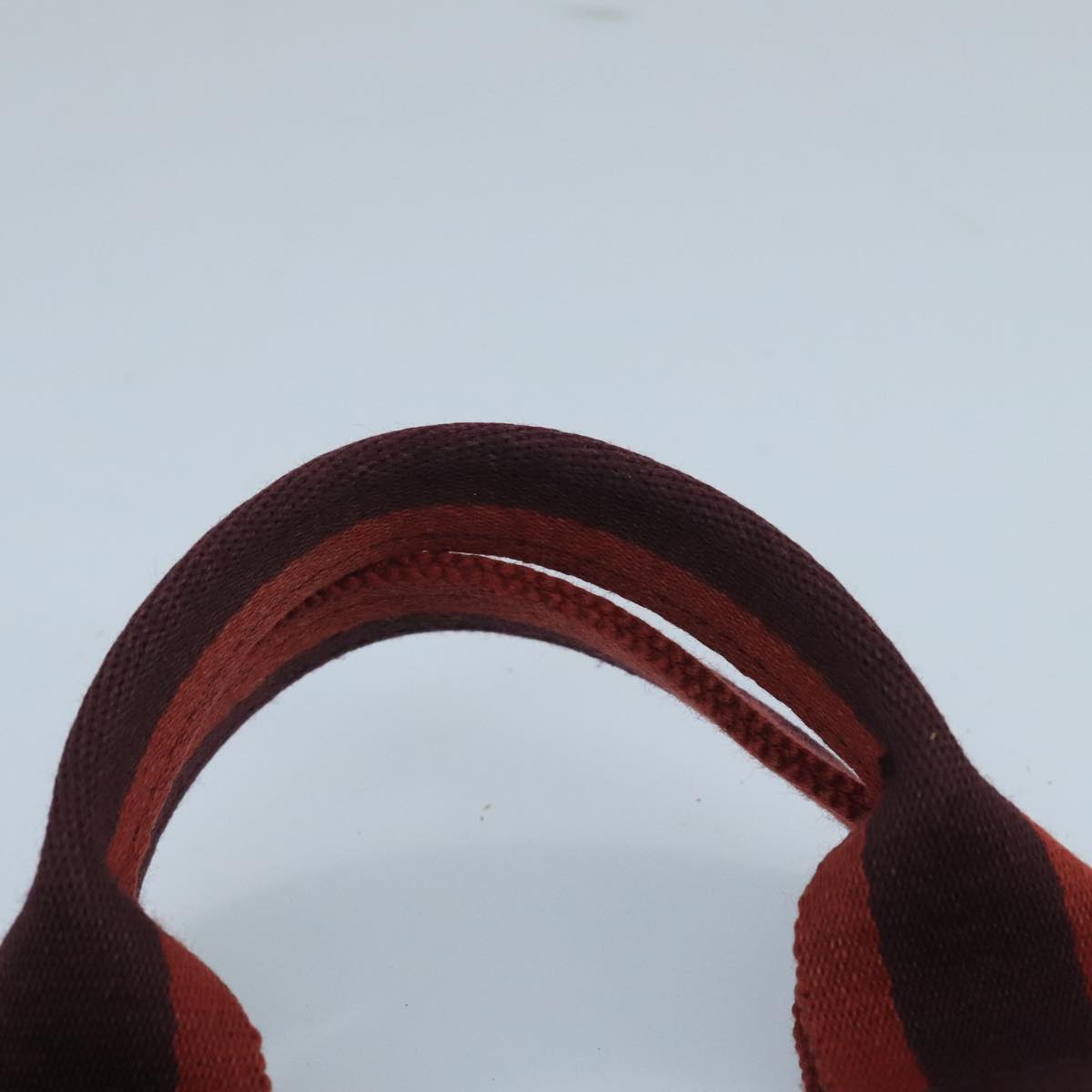 Hermès Fourre Tout Burgundy Canvas Tote Bag (Pre-Owned)